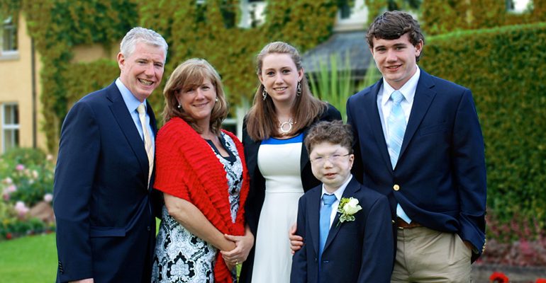 myFace patient Kyle and his family